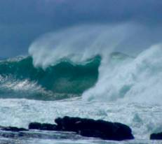 Raging oceans on the west coast