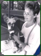 Spike aged 9 months with Lorraine