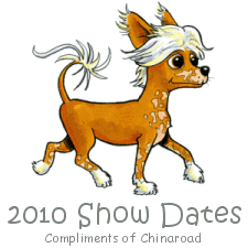 2010 Dog Conformation Show Dates in Australia